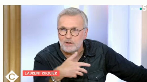 Laurent Ruquier intervient dans l'émission "C à Vous" sur France 5.
