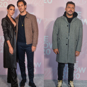 Iris Mittenaere, avec son compagnon Diego El Glaoui, et Kev Adams au défilé Etam Live Show 2020 à Paris.