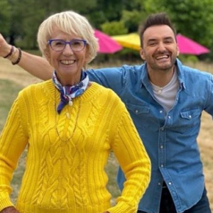 Mercotte sur le tournage du "Meilleur Pâtissier" avec Cyril Lignac - Instagram