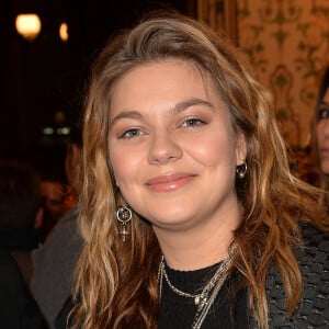 Louane Emera (enceinte) - After Show du défilé de mode Haute-Couture printemps-été 2020 "Jean-Paul Gaultier" au théâtre du Châtelet à Paris le 22 janvier 2020. © Christophe Clovis-Veeren Ramsamy / Bestimage