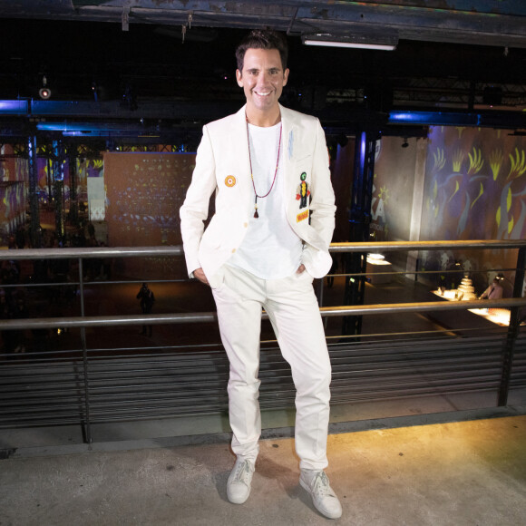 Mika - Lancement de la collection de mouchoirs "Lotus by MIKA" à l'Atelier des Lumières à Paris. Le 1er octobre 2020 © Christophe Aubert via Bestimage