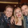 Alexandra Lamy, Chloé Jouannet et son père Thomas Jouannet - Représentation de la pièce "Les Monologues du Vagin" au théâtre le Comédia à Paris. © Guirec Coadic/Bestimage