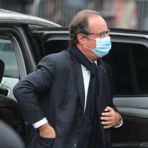 François Hollande - Les obsèques de Juliette Gréco en l'église Saint-Germain-des-Prés, à Paris le 5 octobre 2020. © Jacovides-Moreau/Bestimage