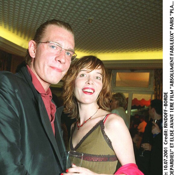 Elise Ventre et Guillaume Depardieu à l'avant-première du film Absolument Fabuleux à Paris