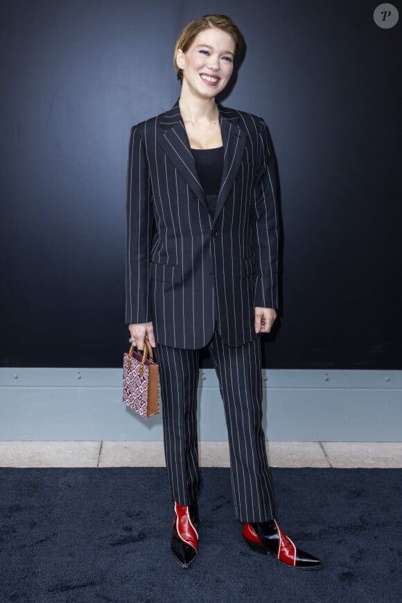 Léa Seydoux - Photocall du défilé de mode prêt-à-porter printemps-été 2021 "Louis Vuitton" à La Samaritaine à Paris, le 6 octobre 2020 © Olivier Borde / Bestimage