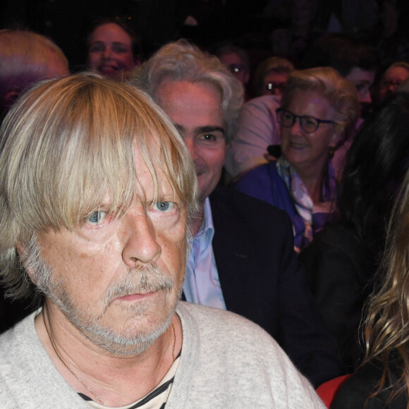 Exclusif - Le chanteur Renaud (Renaud Séchan) et son ex-femme Romane Serda - People au concert de Dave à Bobino à Paris le 18 novembre 2019. © Coadic Guirec/Bestimage