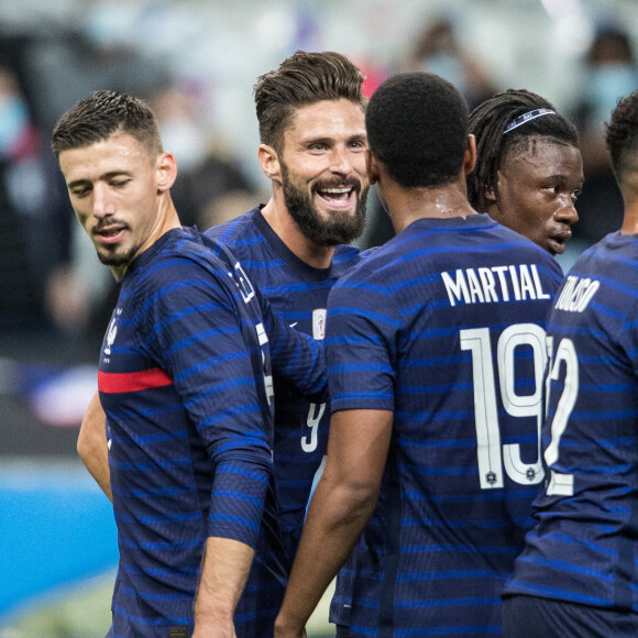 Olivier Giroud - Match de football amical France / Ukraine (7-1) au Stade de France le 7 octobre 2020. © Cyril Moreau / Bestimage