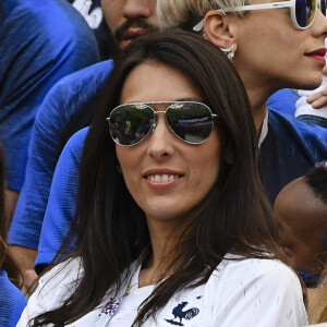 Jennifer Giroud (femme d'Olivier Giroud) - Célébrités dans les tribunes lors du match de coupe du monde opposant la France au Danemark au stade Loujniki à Moscou, Russia, le 26 juin 2018. Le match s'est terminé par un match nul 0-0. © Pierre Perusseau/Bestimage