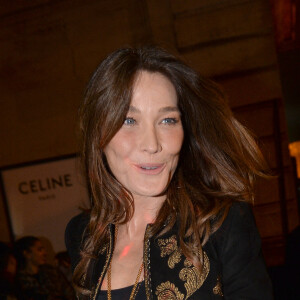 Carla Bruni - Arrivées au défilé de mode prêt-à-porter automne-hiver 2020/2021 Céline à Paris le 28 février 2020. © Veeren Ramsamy - Christophe Clovis / Bestimage