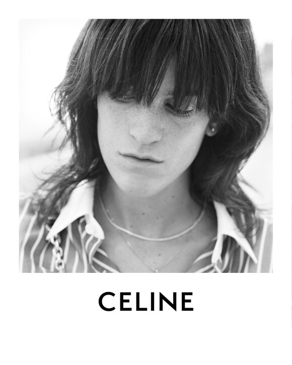 Suzanne Lindon, la fille de Sandrine Kiberlain, photographiée par Hedi Slimane pour CELINE. Septembre 2020.