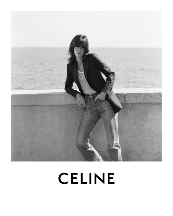 Suzanne Lindon, la fille de Sandrine Kiberlain, photographiée par Hedi Slimane pour CELINE. Septembre 2020.