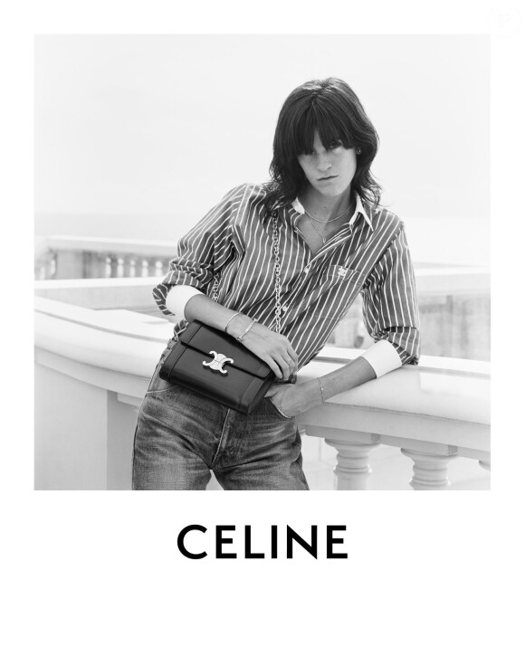 Suzanne Lindon, la fille de Sandrine Kiberlain, photographiée par Hedi Slimane pour CELINE. Septembre 2020.
