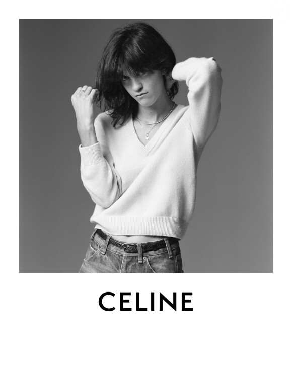 Suzanne Lindon, la fille de Sandrine Kiberlain, photographiée par Hedi Slimane pour CELINE. Septembre 2020.