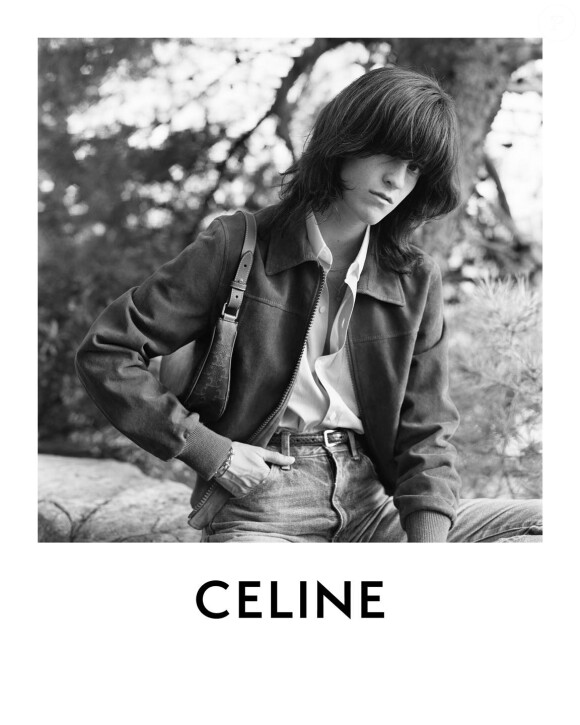 Suzanne Lindon, la fille de Sandrine Kiberlain, photographiée par Hedi Slimane pour CELINE. Septembre 2020.