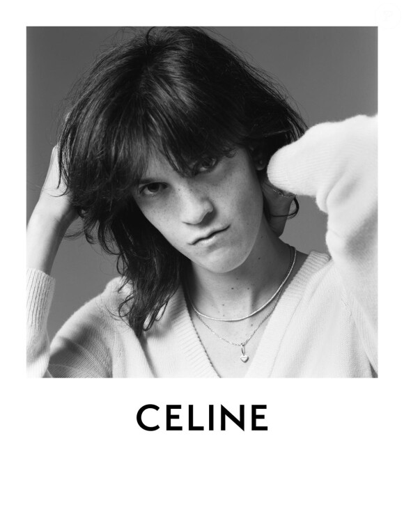 Suzanne Lindon, la fille de Sandrine Kiberlain, photographiée par Hedi Slimane pour CELINE. Septembre 2020.