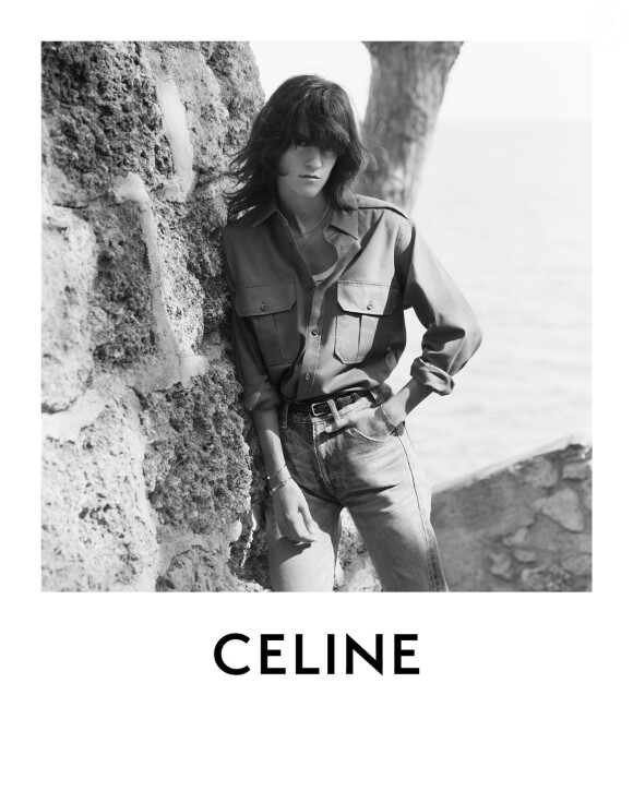 Suzanne Lindon, la fille de Sandrine Kiberlain, photographiée par Hedi Slimane pour CELINE. Septembre 2020.