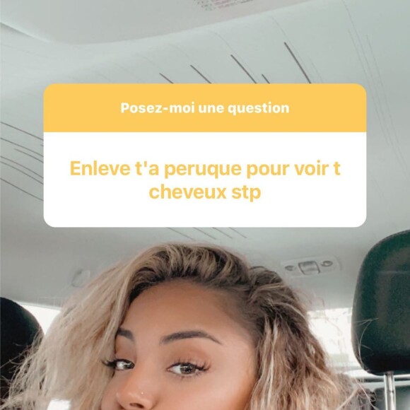 Wejdene dévoile ses cheveux au naturel, le 8 octobre 2020 sur Instagram.