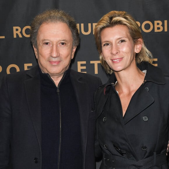 Michel Drucker, Hélène Gateau - Générale du nouveau spectacle "Muriel Robin et Pof !" au Palais des Sports à Paris le 3 octobre 2019. © Coadic Guirec/Bestimage