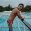 Le nageur Théo Curin pose sur Instagram.