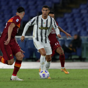Cristiano Ronaldo lors du match de football AS Roma / Juventus de Turin (2-2) au stade Olimpico de Rome le 27 septembre 2020.
