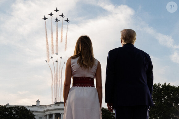 Le président américain Donald Trump et la première dame Melania Trump célèbrent la fête nationale à Washington, le 4 juillet 2020.