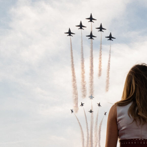 Le président américain Donald Trump et la première dame Melania Trump célèbrent la fête nationale à Washington, le 4 juillet 2020.