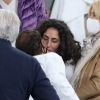 Rafael Nadal embrasse son épouse Xisca Perello après sa victoire en finale de Roland-Garros. Paris, le 11 octobre 2020. © Dominique Jacovides / Bestimage
