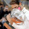 Rafael Nadal remporte les internationaux de tennis de Roland Garros pour la 13ème fois, en battant Novak Djokovic en finale. Paris, le 11 octobre 2020. © Dominique Jacovides / Bestimage