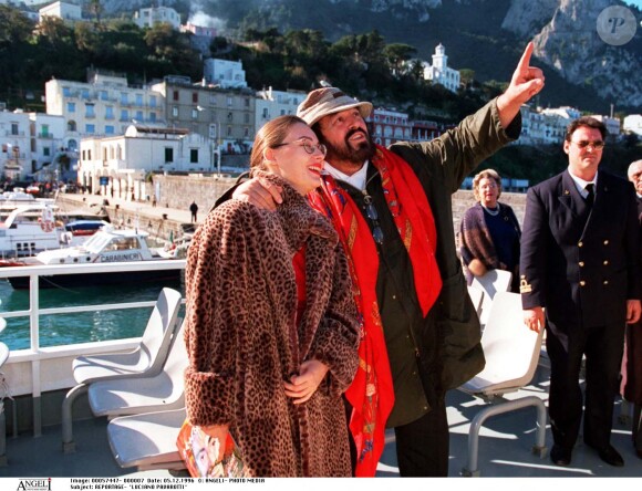 Luciano Pavarotti et son épouse Nicoletta Mantovani en 1996.