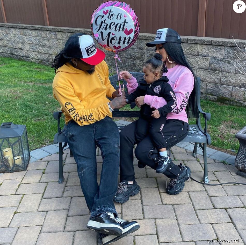 Cardi B, Son Mari Offset Et Leur Fille Kulture. Mai 2020. - Purepeople