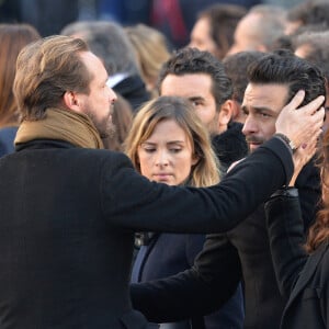 Maxim Nucci - Arrivées des personnalités en l'église de La Madeleine pour les obsèques de Johnny Hallyday à Paris le 8 decembre 2017. © Veeren/Bestimage