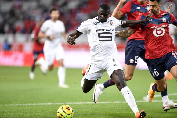 M'Baye Niang lors du match Lille - Rennes, le 22 août 2020. © FEP / Panoramic / Bestimage