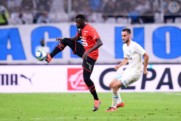 M'Baye Niang lors du match de championnat de Ligue 1 Conforama opposant l'Olympique de Marseille au Stade rennais football club au stade Vélodrome à Marseille, France, le 29 septembre 2019. Le match s'est terminé sur un match nul 1-1. © Philippe Lecoeur/Panoramic/Bestimage