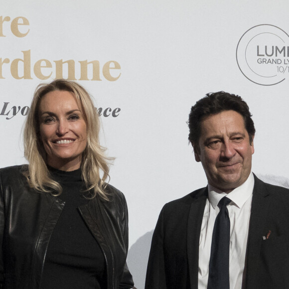Christelle Bardet et Laurent Gerra, lors de la cérémonie de clôture de la 12e édition du Festival du film Lumière à Lyon, du 10 au 18 octobre 2020. Le festival rend, cette année, hommage aux cinéastes belges Jean-Pierre et Luc Dardenne, doubles lauréats de la Palme d'Or. Lyon, le 16 octobre 2020. © Sandrine Thesillat / Panoramic / Bestimage 