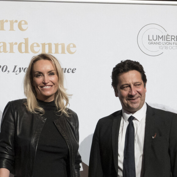 Christelle Bardet et Laurent Gerra, lors de la cérémonie de clôture de la 12e édition du Festival du film Lumière à Lyon, du 10 au 18 octobre 2020. Le festival rend, cette année, hommage aux cinéastes belges Jean-Pierre et Luc Dardenne, doubles lauréats de la Palme d'Or. Lyon, le 16 octobre 2020. © Sandrine Thesillat / Panoramic / Bestimage 