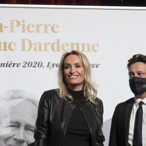 Christelle Bardet et Laurent Gerra, lors de la cérémonie de clôture de la 12e édition du Festival du film Lumière à Lyon, du 10 au 18 octobre 2020. Le festival rend, cette année, hommage aux cinéastes belges Jean-Pierre et Luc Dardenne, doubles lauréats de la Palme d'Or. Lyon, le 16 octobre 2020. © Sandrine Thesillat / Panoramic / Bestimage 