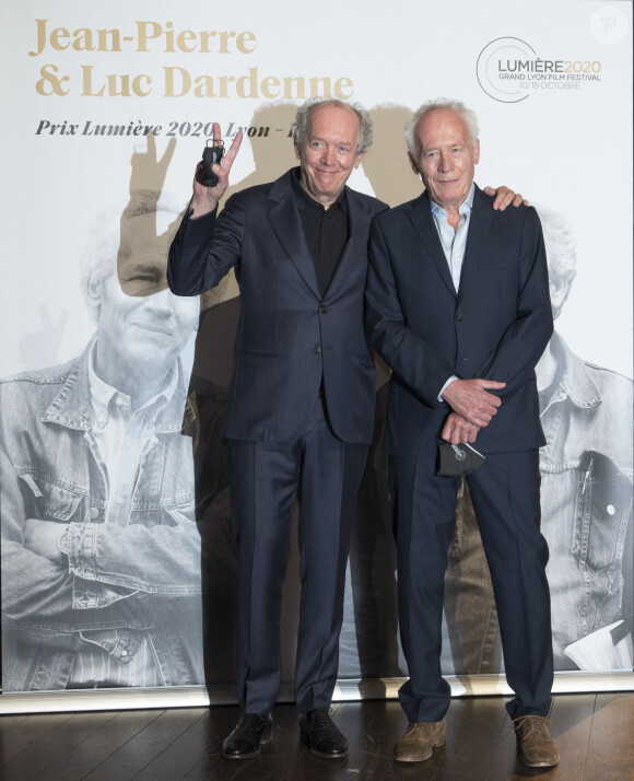 Le festival rend, cette année, hommage aux cinéastes belges Jean-Pierre et Luc Dardenne, doubles lauréats de la Palme d'Or, ils reçoivent le prix Lumière pour la 12ème édition à Lyon, le 16 octobre 2020. © Sandrine Thesillat / Panoramic / Bestimage 
