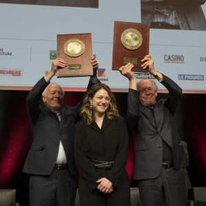 Le festival rend, cette année, hommage aux cinéastes belges Jean-Pierre et Luc Dardenne, doubles lauréats de la Palme d'Or, ils reçoivent le prix Lumière pour la 12ème édition à Lyon, le 16 octobre 2020. © Sandrine Thesillat / Panoramic / Bestimage