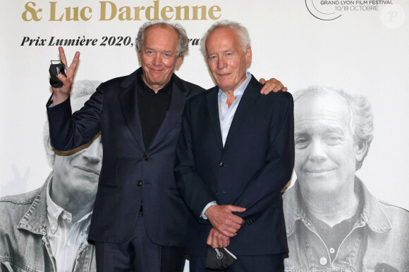 Le festival rend, cette année, hommage aux cinéastes belges Jean-Pierre et Luc Dardenne, doubles lauréats de la Palme d'Or, ils reçoivent le prix Lumière pour la 12ème édition à Lyon, le 16 octobre 2020. © Pascal Fayolle / Bestimage 