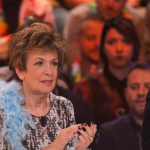 Exclusif - Catherine Laborde - 1000e de l'émission "Touche pas à mon poste" (TPMP) en prime time sur C8 à Boulogne-Billancourt. Le 27 avril 2017.