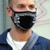 Matt Pokora à la sortie des studios NRJ à Paris le 3 juillet 2020. Il porte un masque pour se protéger de l'épidémie de Coronavirus (Covid-19). © Justine Sacreze / Bestimage 