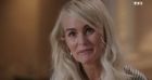 Laeticia Hallyday face à Audrey Crespo-Mara lors de l'enregistrement de l'émission "Sept à Huit" sur TF1.