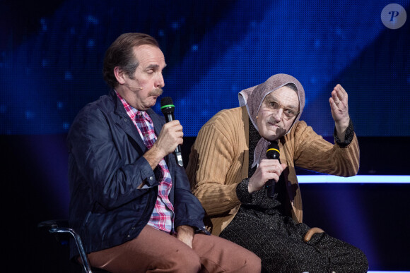 Exclusif - Les Bodin's - Enregistrement de l'émission "Le grand show de l'humour - Les 50 comiques préférés des français 2020" au Palais des Sports de Paris sur France 2. Le 10 février 2020. © Cyril Moreau / Bestimage