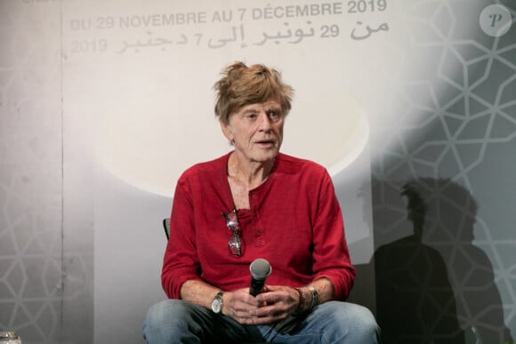 Robert Redford prend part à la conférence "Conversation with" lors de la 18ème édition du Festival international du film de Marrakech le 7 décembre 2019. © Romuald Meigneux / Bestimage 