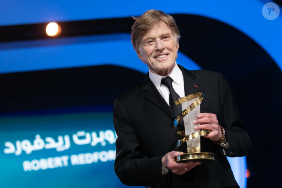 Robert Redford reçoit le prix d'honneur récompensant l'ensemble de sa carrière au 18ème Festival International du Film de Marrakech le 06 décembre 2019. ©Romual Maigneux / Bestimage 