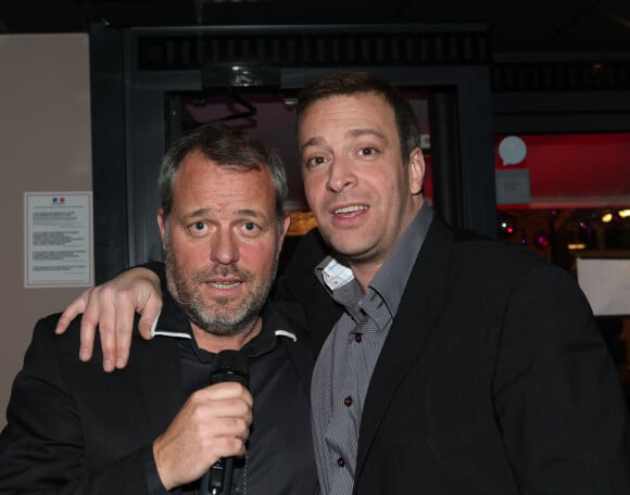 Christophe Kulikowski et Sylvain Mirouf - Soirée de l'Asssociation des Journalistes Niçois dans le restaurant bar lounge "O Cinq" à Paris le 19 novembre 2012.