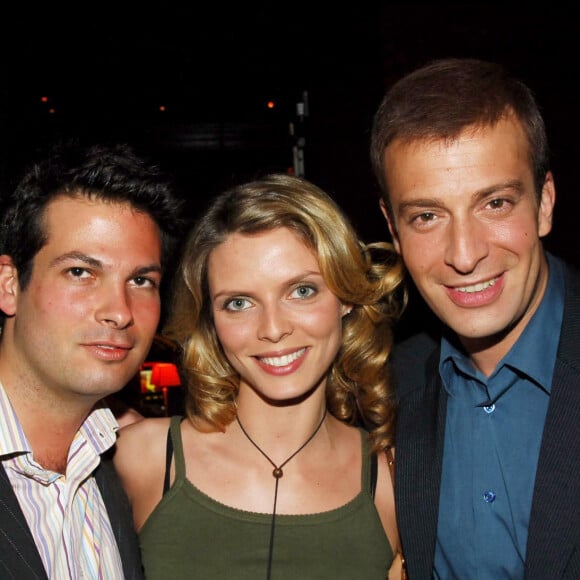 Sylvie Tellier et Sylvain Mirouf - Soirée d'anniversaire de Franck Couecou au Club de l'étoile à Paris.