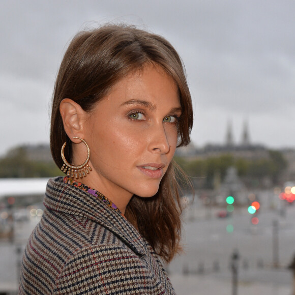 Exclusif - Ophélie Meunier assiste à la présentation de la nouvelle collection de Haute Joaillerie "Valérie Messika by Kate Moss" à l'hôtel de Crillon à Paris, lors de la fashion week. Le 5 octobre 2020. © Veeren / Bestimage