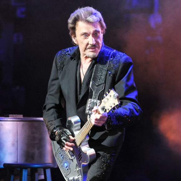 Johnny Hallyday était en concert au "Beacon Theatre" à New York. Le chanteur a fait salle comble, devant sa femme Laeticia et ses filles Jade et Joy. Le 6 mai 2014.