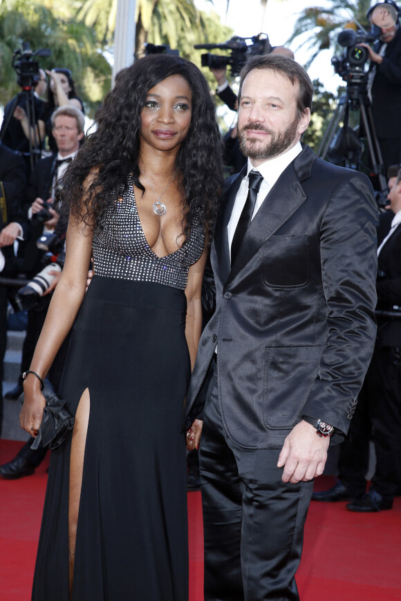 Samuel Le Bihan et Daniela Beye - Montée des marches du film "Inside Out" (Vice-Versa) lors du 68 ème Festival International du Film de Cannes, à Cannes le 18 mai 2015. 